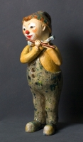 Фигурка клоуна. Глина, глазурь